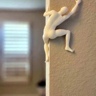 Unique Climber Sculpture Wall Decor Climber Wall Decoration - Image 2