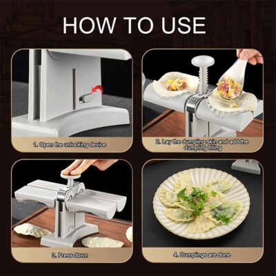 Dumpling Mould Double Head Dumpling Mold Lazy Artifact Manual Press Noodle Dumpling Maker Kitchen Accessories Dumpling Maker - Image 8