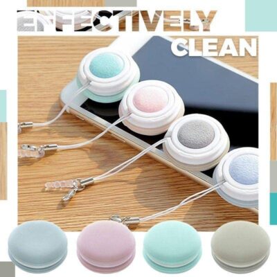 Macaron Shape Screen Cleaner Glasses Cleaning Cloth Keychain Portable Glasses Lens Wipes Phone Leaning Wipes Mini Candy Color - Image 7