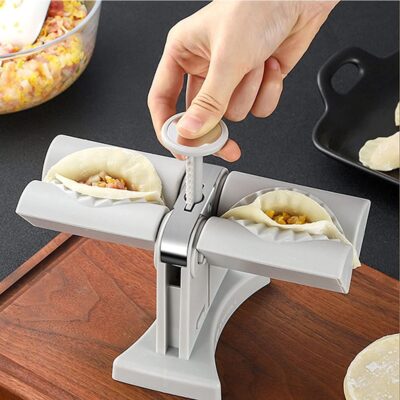 Dumpling Mould Double Head Dumpling Mold Lazy Artifact Manual Press Noodle Dumpling Maker Kitchen Accessories Dumpling Maker - Image 3